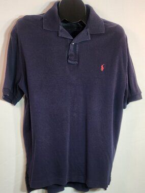 Polo by Ralph Lauren Men’s Navy Blue Short Sleeve Polo Shirt - Size M
